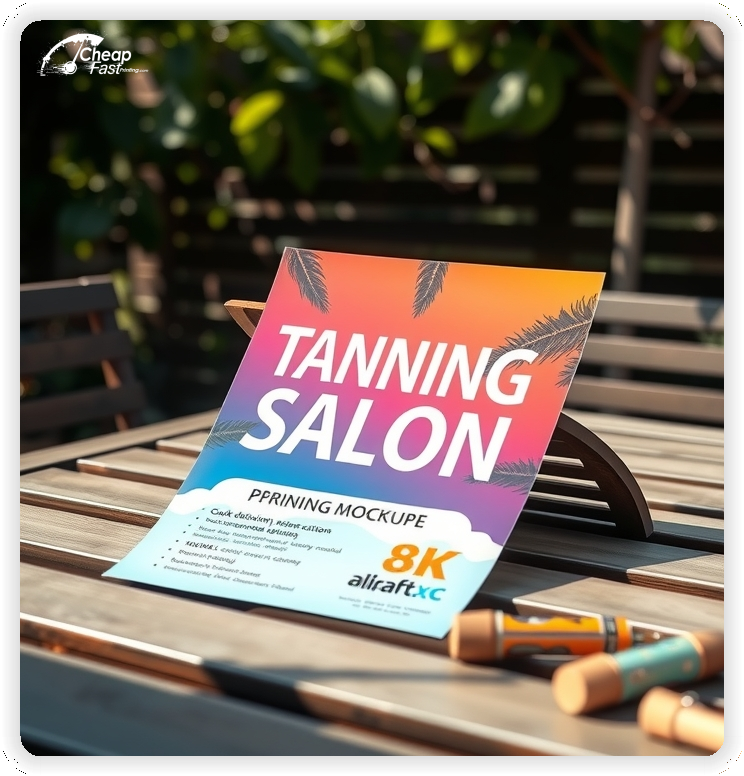 High Quality Leaflet 1, Tanning Salon circulars promotion design