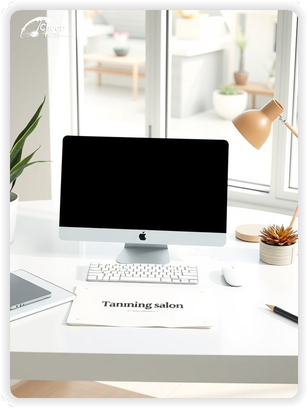 Marketing Handout Design 1, Tanning Salon pamphlets design example