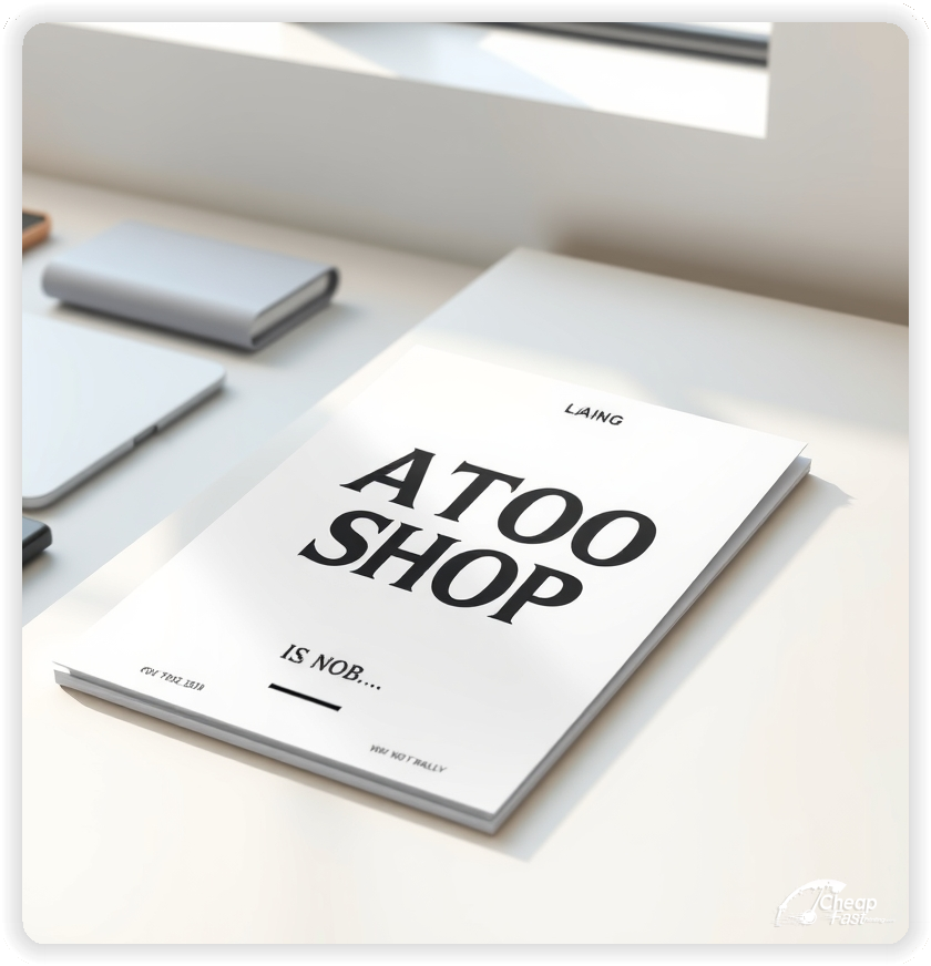 Advertising Brochure 1, Tattoo Shop leaflets layout example