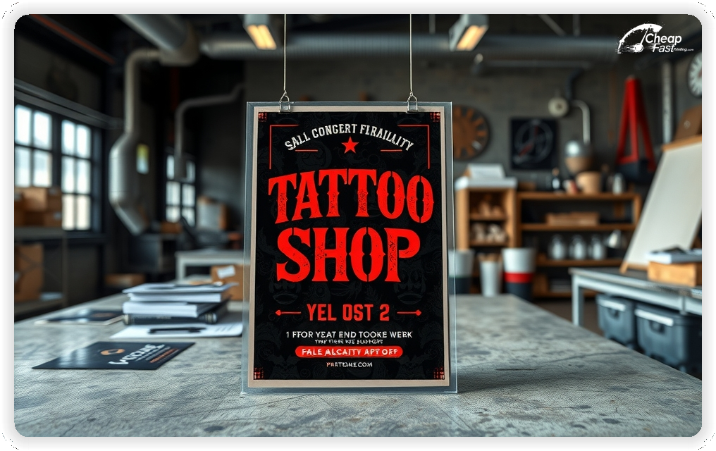 High Quality Leaflet 1, Tattoo Shop circulars promotion design