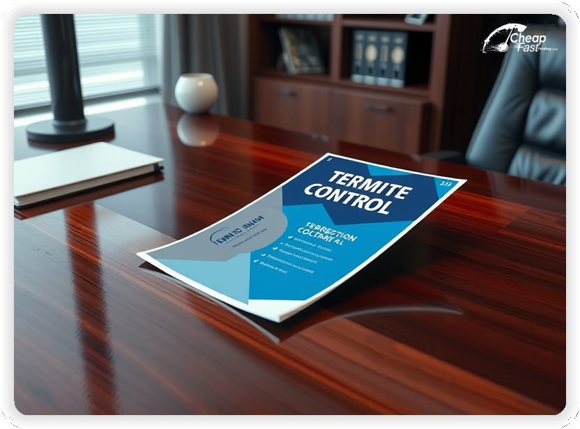 Marketing Handout Design 1, Termite Control pamphlets design example