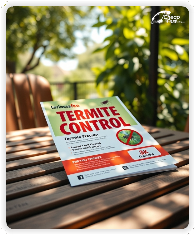 Print Ready Layout 1, Termite Control brochures layout example