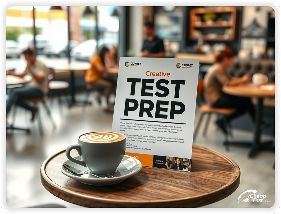 Marketing Handout Design 1, Test Prep pamphlets design example