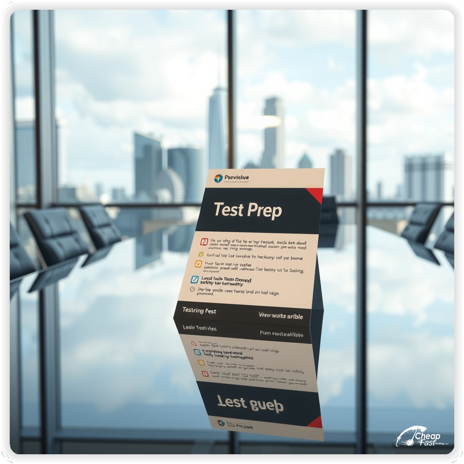 Print Ready Layout 1, Test Prep brochures layout example