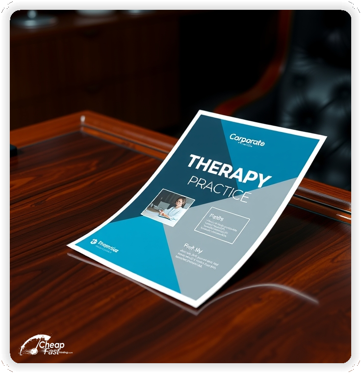 Creative Print Design 1, Therapy Practice marketing materials print sample