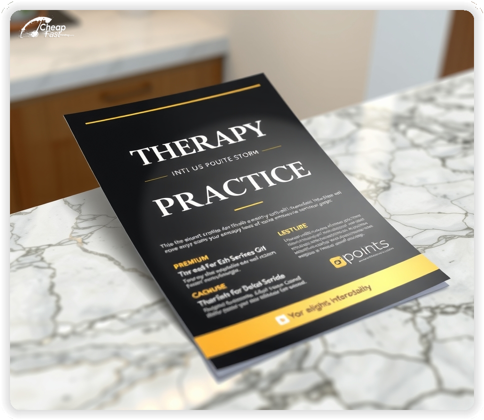 Fast Therapy Practice Advertisement, Therapy Practice advertisements marketing piece