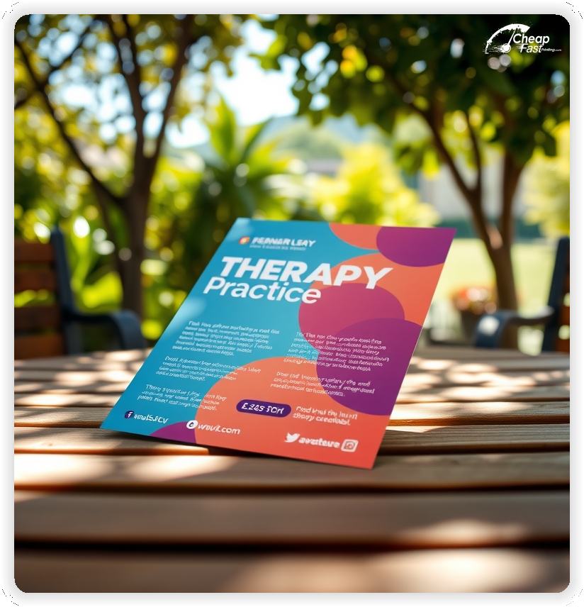 Promo Flyer Sample 1, Therapy Practice leaflets creative layout