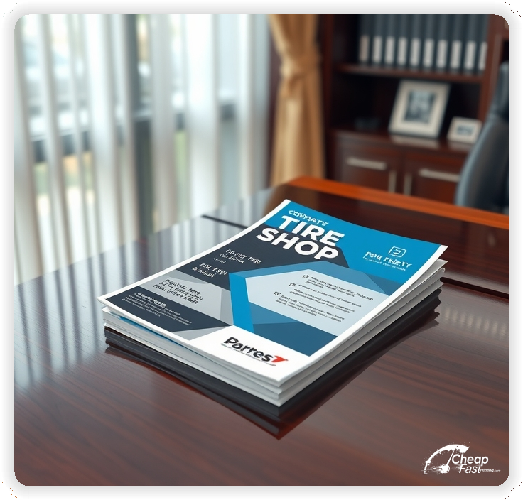 Custom Business Piece 1, Tire Shop advertisements marketing piece