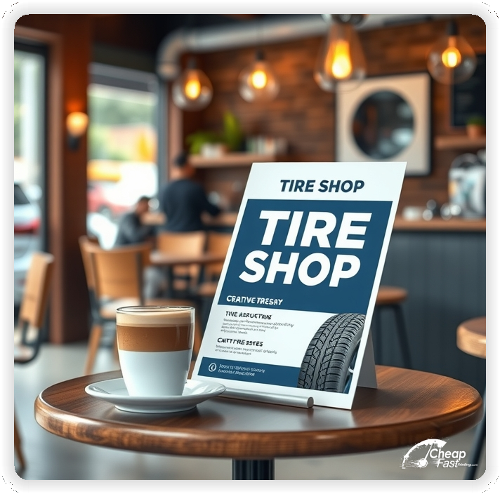 Promotional Material 1, Tire Shop marketing materials marketing piece