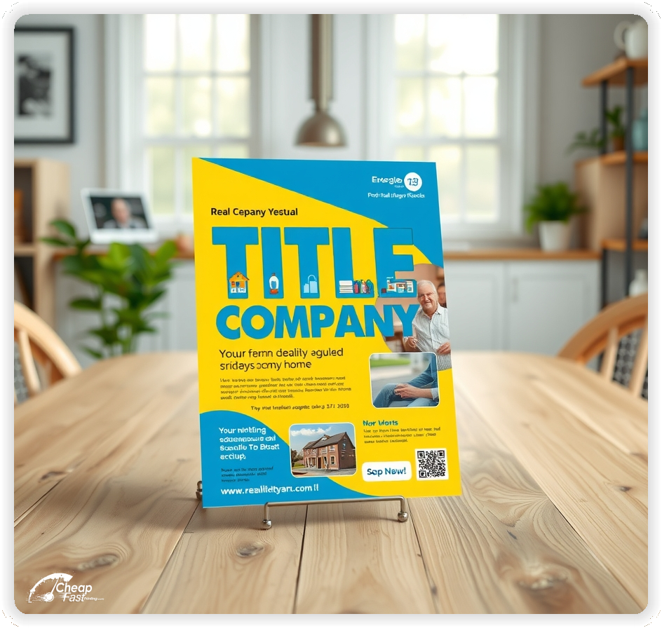 Best Title Company Handout, Title Company marketing materials print sample