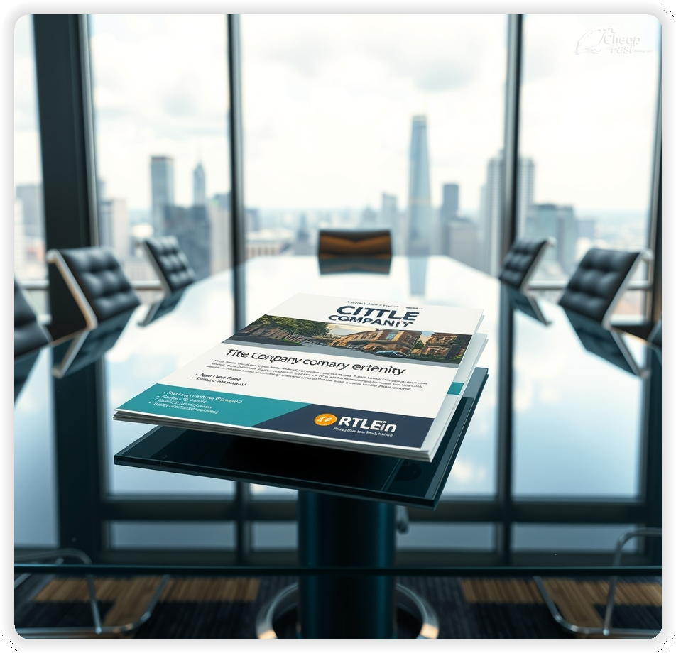 Marketing Handout Design 1, Title Company pamphlets design example