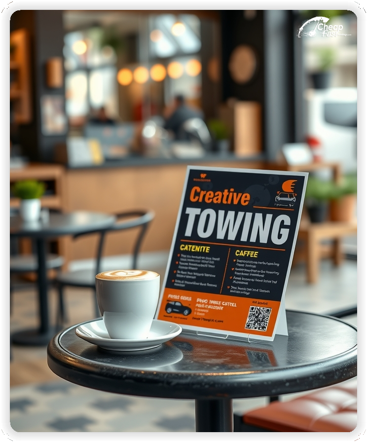 Best Towing Advertisement, Towing marketing materials print sample
