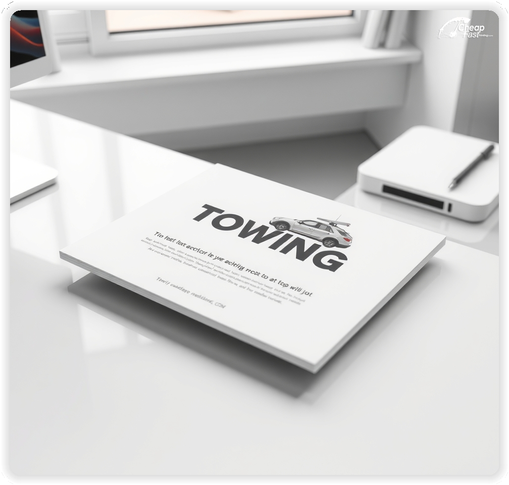 Custom Business Piece 1, Towing advertisements marketing piece