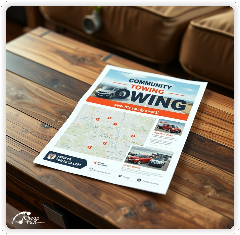 High Quality Leaflet 1, Towing circulars promotion design