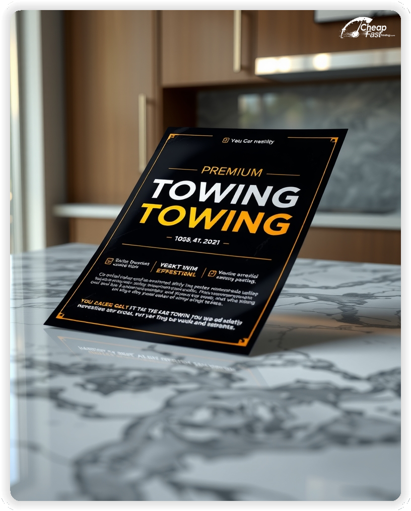 Promo Flyer Sample 1, Towing leaflets creative layout