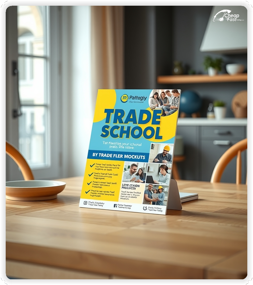 Custom Business Piece 1, Trade School advertisements marketing piece