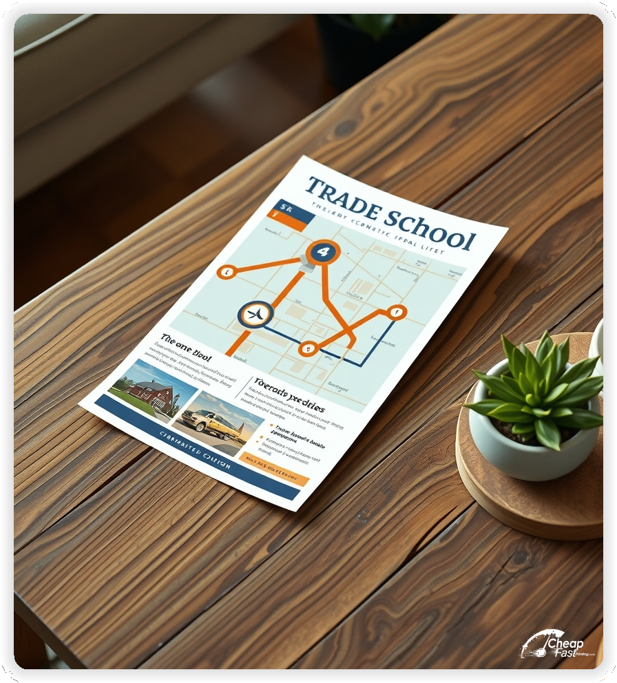 High Quality Leaflet 1, Trade School circulars promotion design