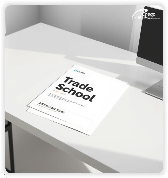 Promo Flyer Sample 1, Trade School leaflets creative layout