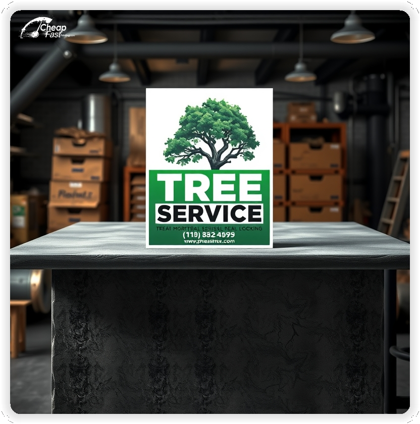 Custom Business Piece 1, Tree Service advertisements marketing piece