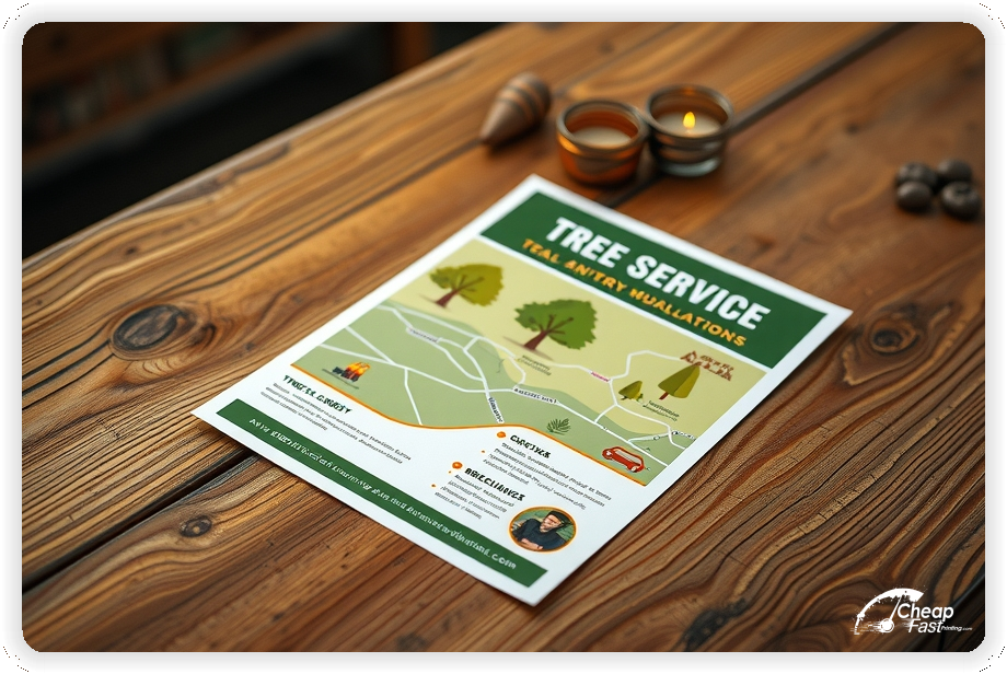 Marketing Handout Design 1, Tree Service pamphlets design example