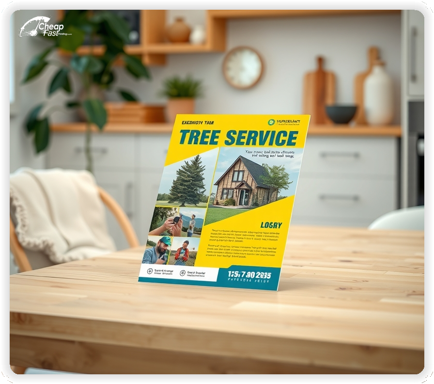 Print Ready Layout 1, Tree Service brochures layout example