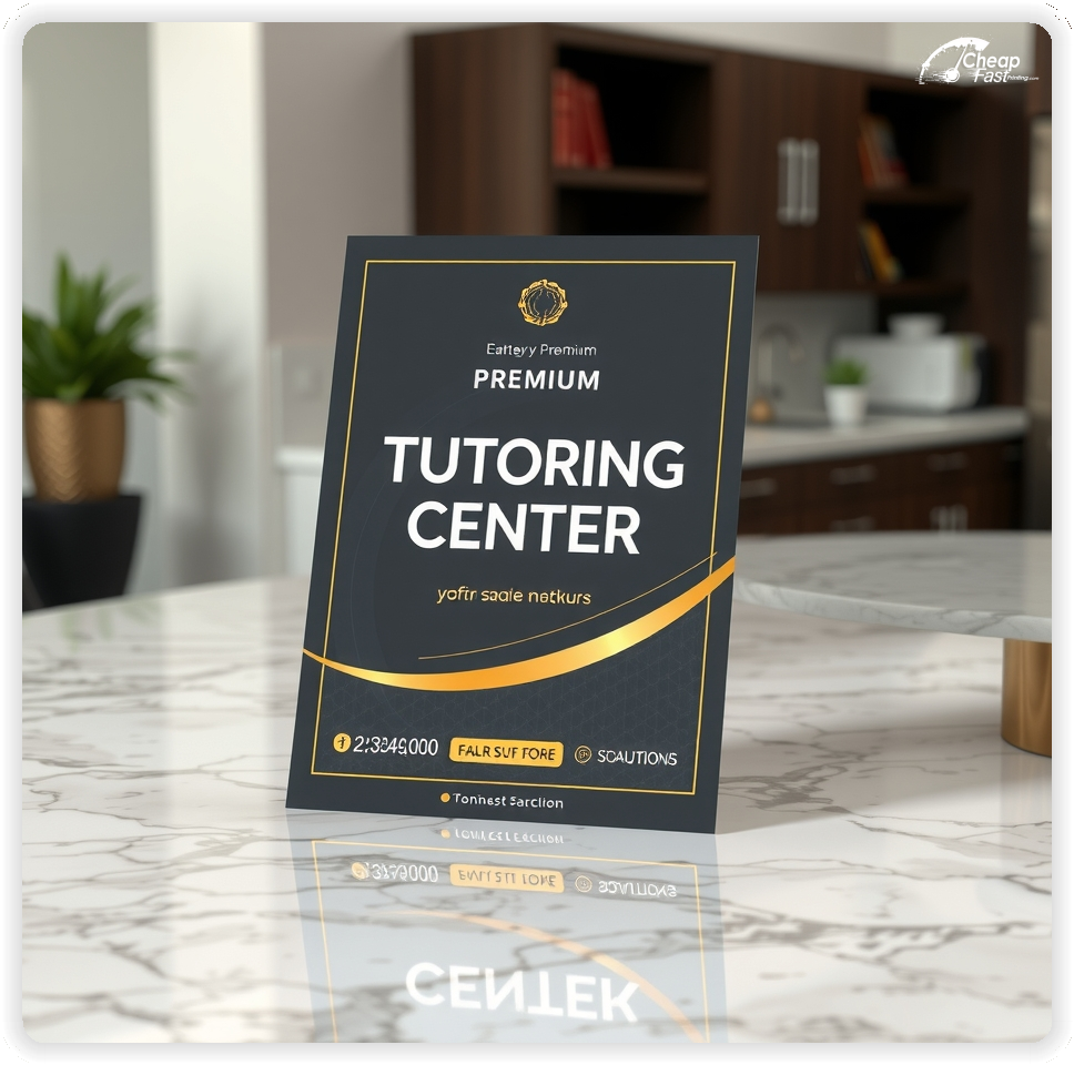 Advertising Brochure 1, Tutoring Center leaflets layout example
