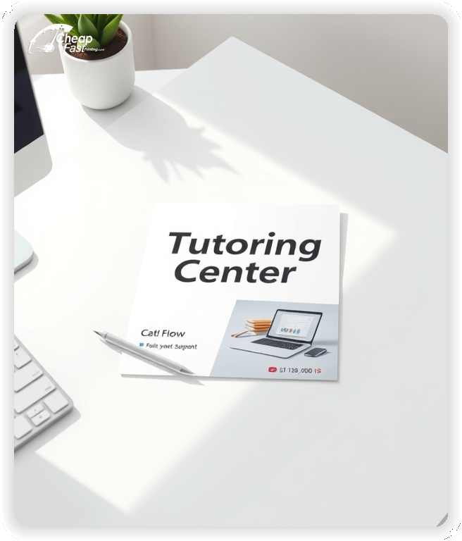 Custom Business Piece 1, Tutoring Center advertisements marketing piece