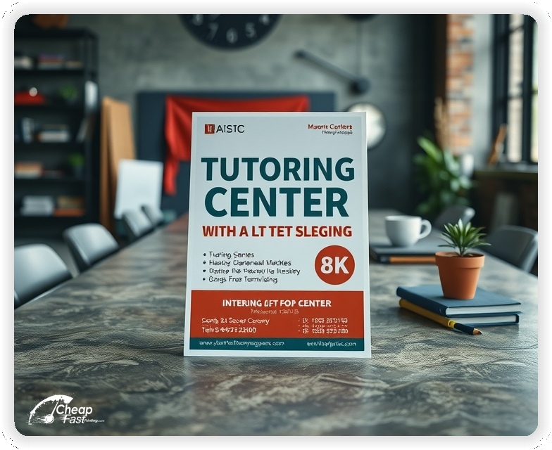 Professional Circular 1, Tutoring Center handouts print sample