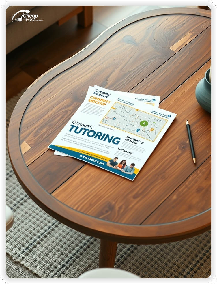 Print Ready Layout 1, Tutoring brochures layout example