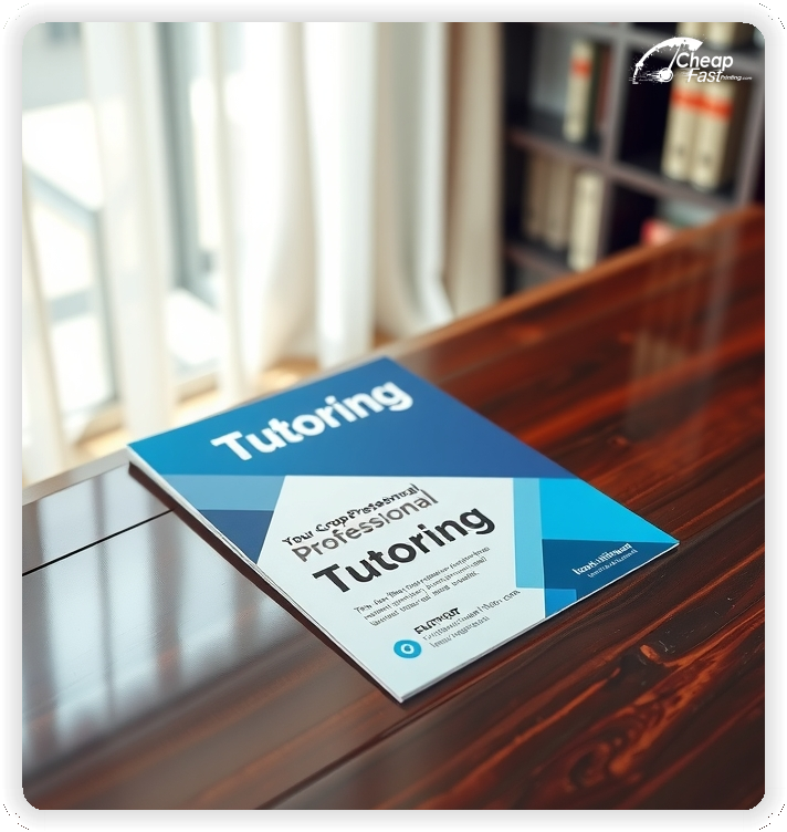 Professional Circular 1, Tutoring handouts print sample