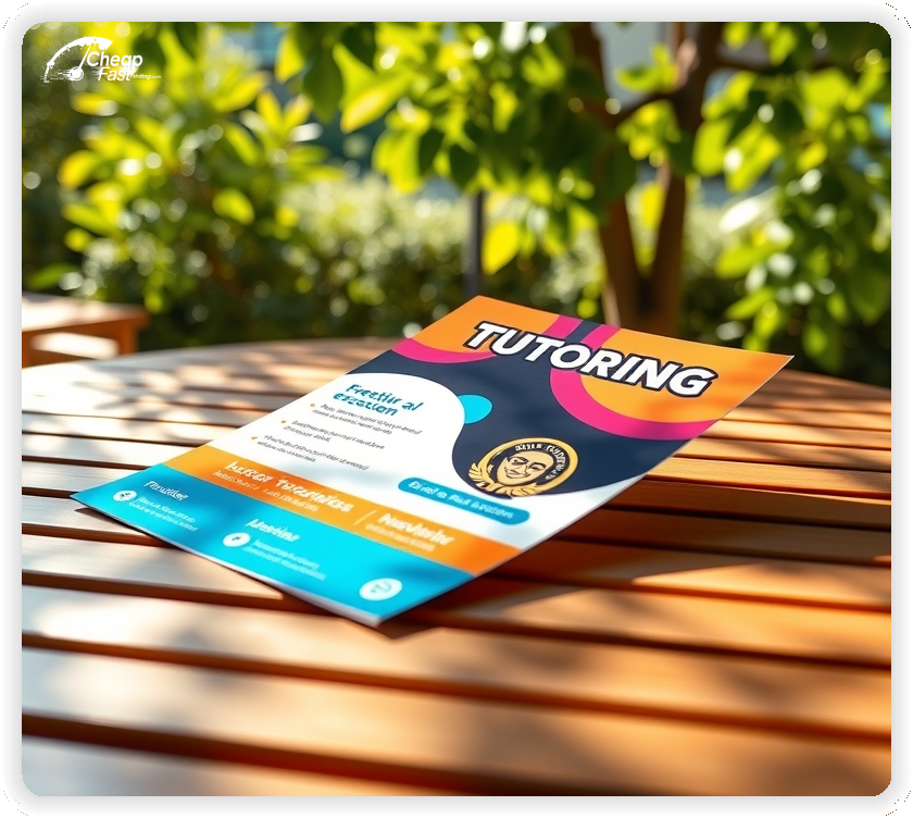 Promotional Material 1, Tutoring marketing materials marketing piece