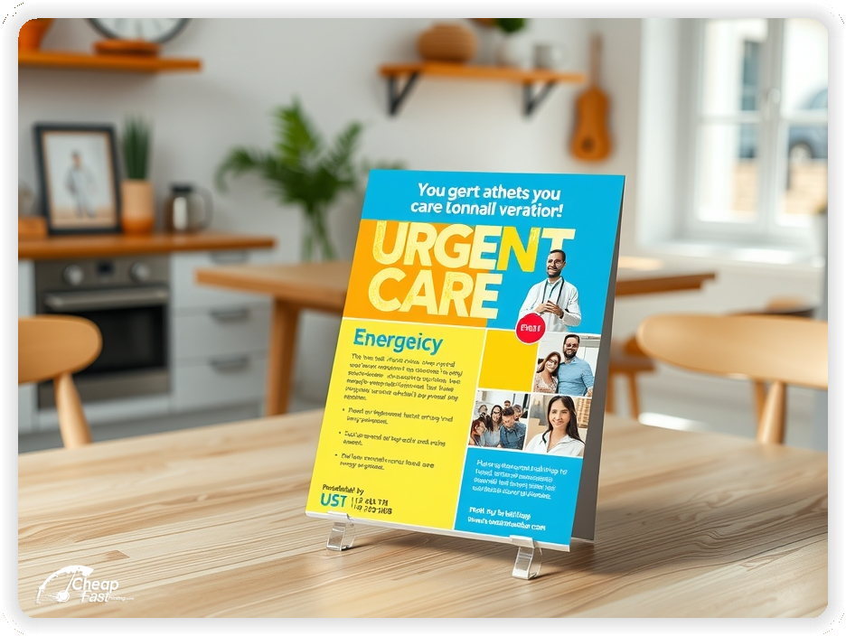 Print Ready Layout 1, Urgent Care brochures layout example