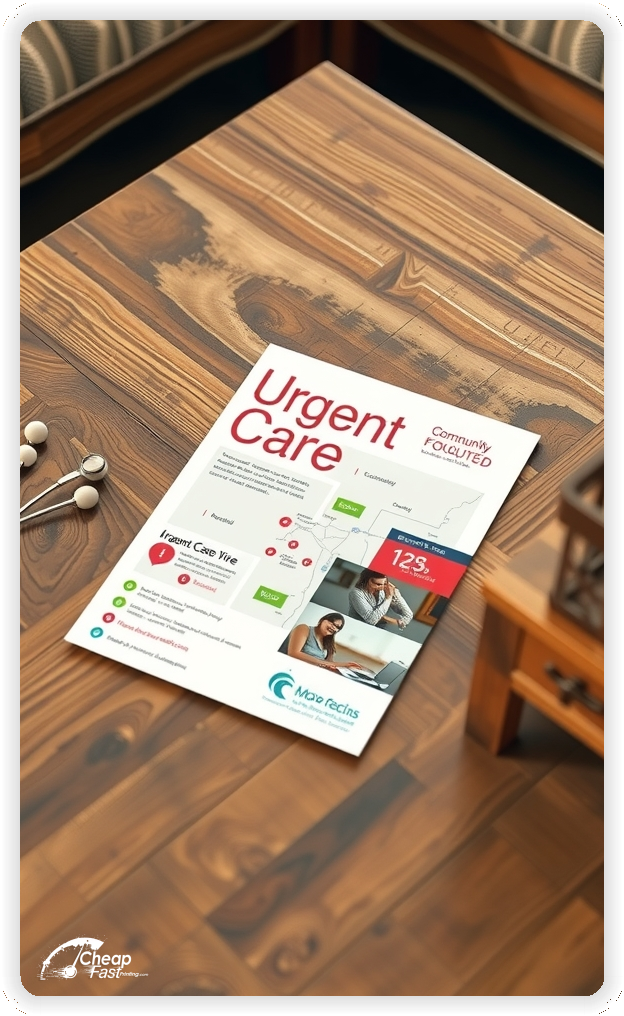 Professional Circular 1, Urgent Care handouts print sample