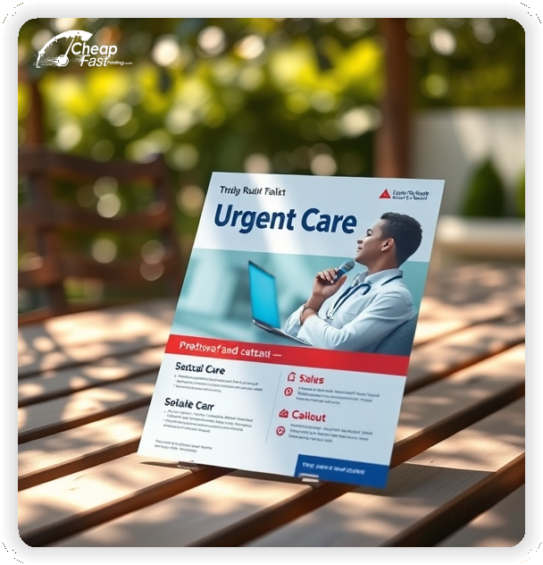 Promotional Material 1, Urgent Care marketing materials marketing piece