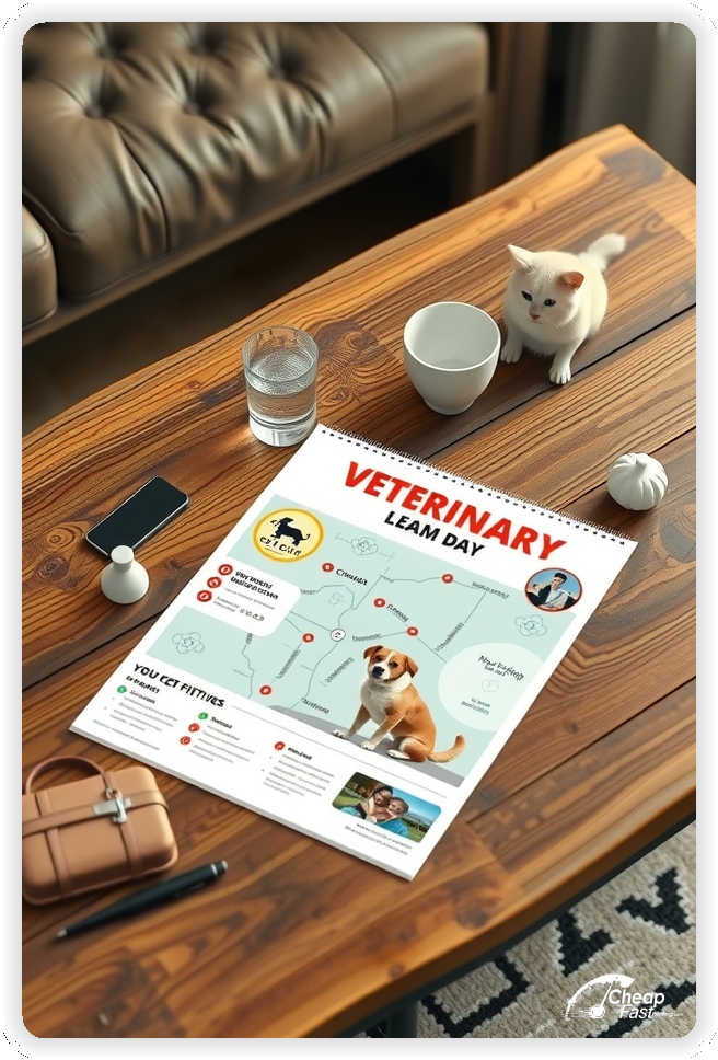 Advertising Brochure 1, Veterinary leaflets layout example