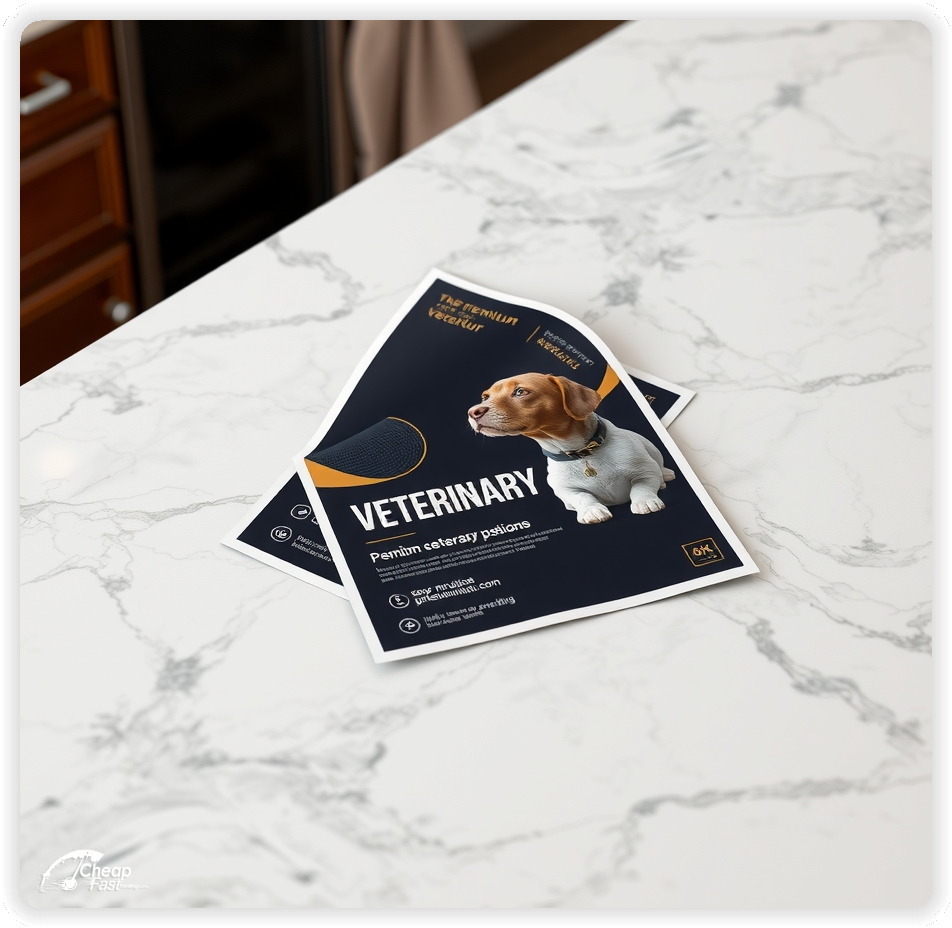 Best Veterinary Sheet Production, Veterinary marketing materials print sample