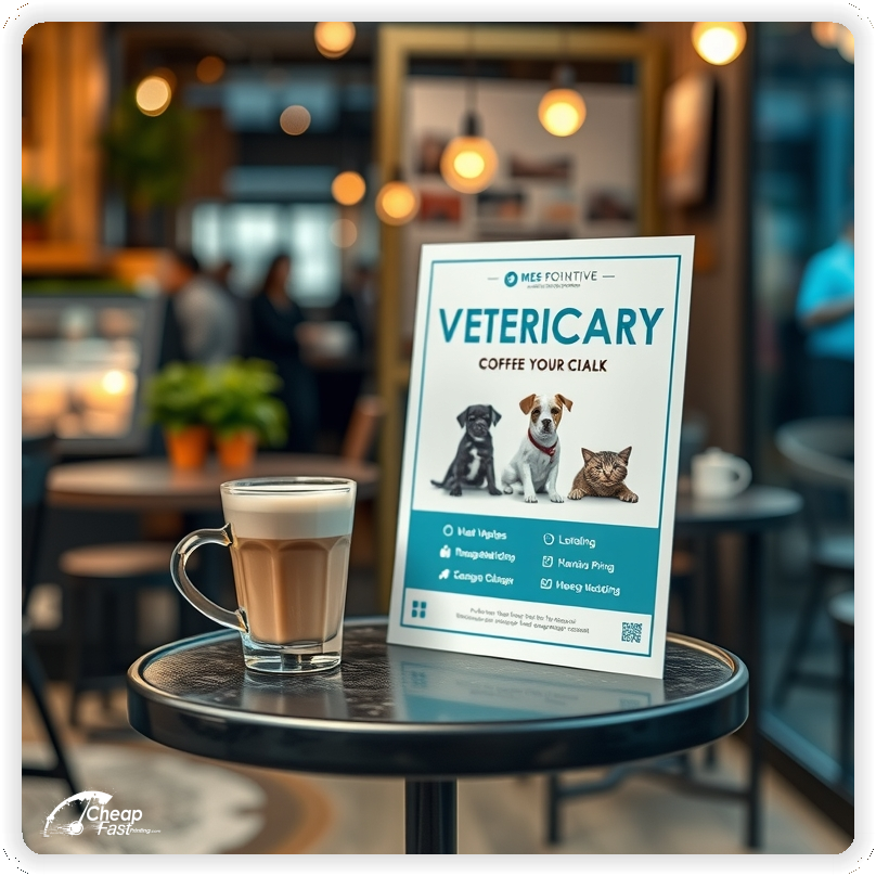 Creative Print Design 1, Veterinary promo cards creative layout