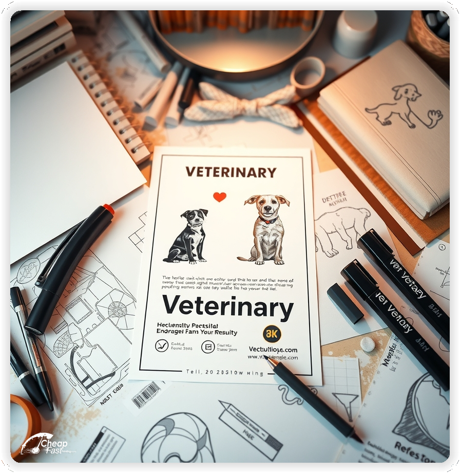 High Quality Leaflet 1, Veterinary circulars promotion design