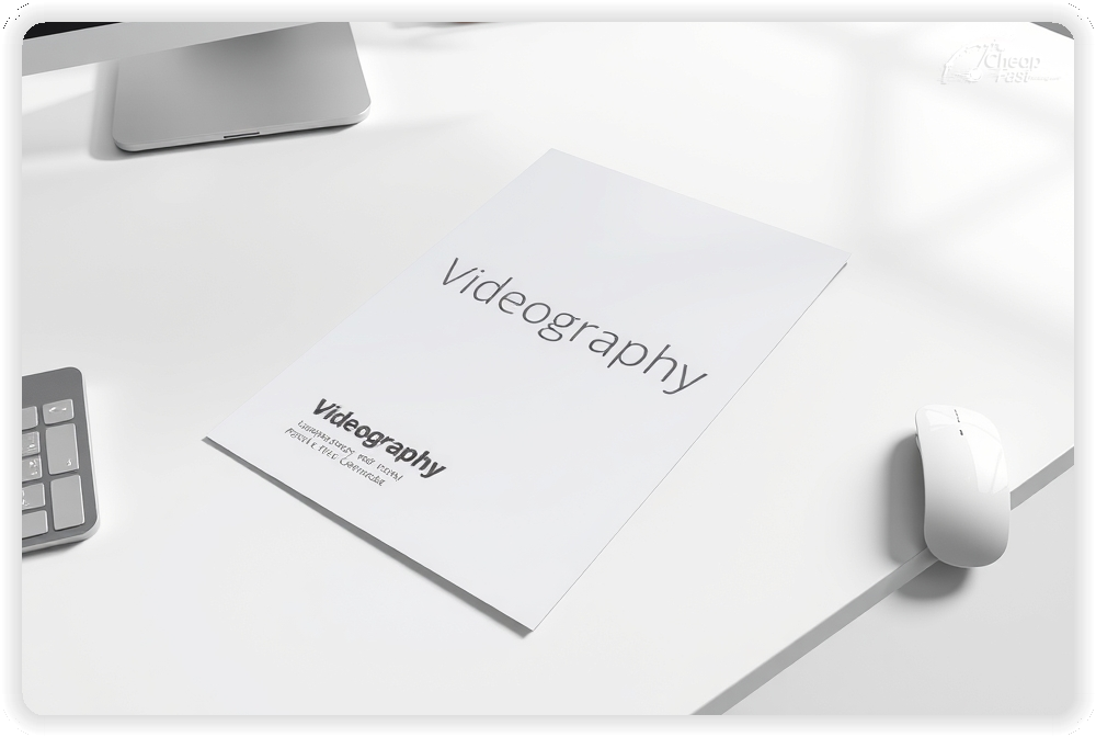 Marketing Handout Design 1, Videography pamphlets design example