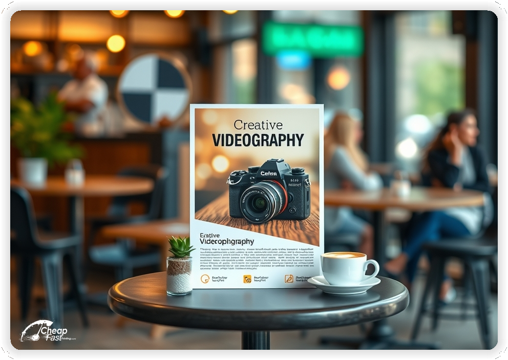 Professional Circular 1, Videography handouts print sample