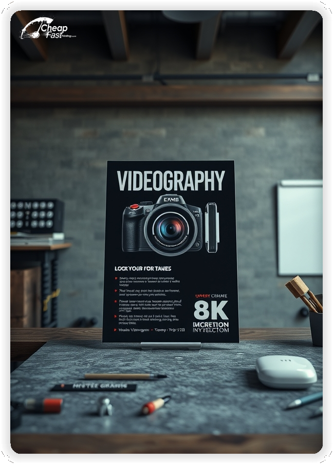 Promo Flyer Sample 1, Videography leaflets creative layout