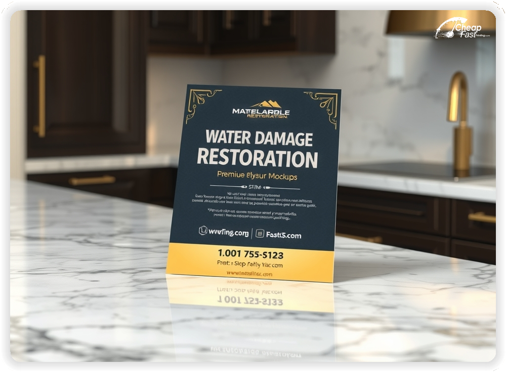 Promotional Material 1, Water Damage Restoration marketing materials marketing piece