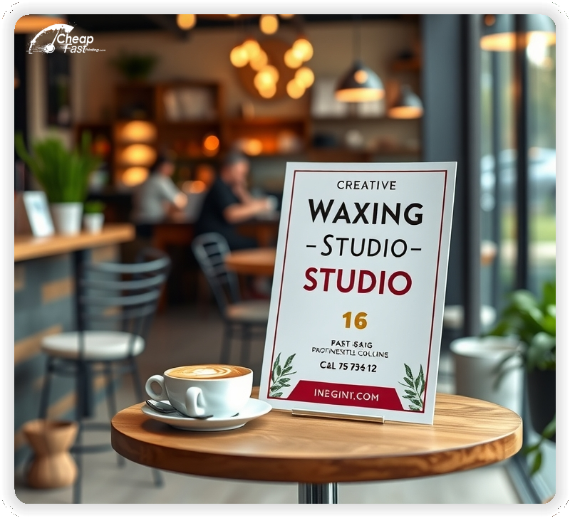 Advertising Brochure 1, Waxing Studio leaflets layout example