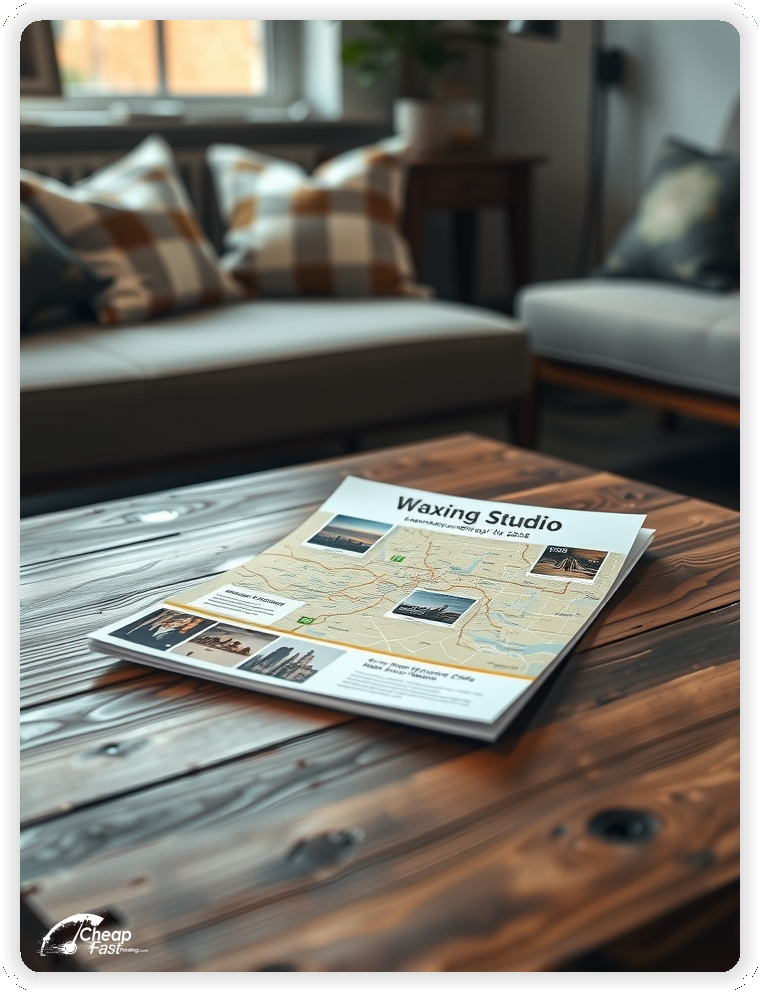 Affordable Waxing Studio Handout, Waxing Studio marketing materials print sample