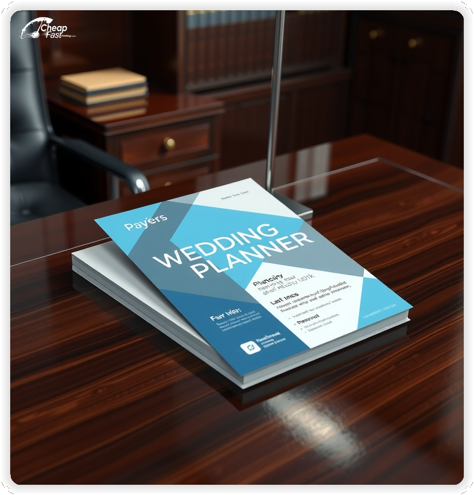 Best Wedding Planner Promo, Wedding Planner marketing materials print sample