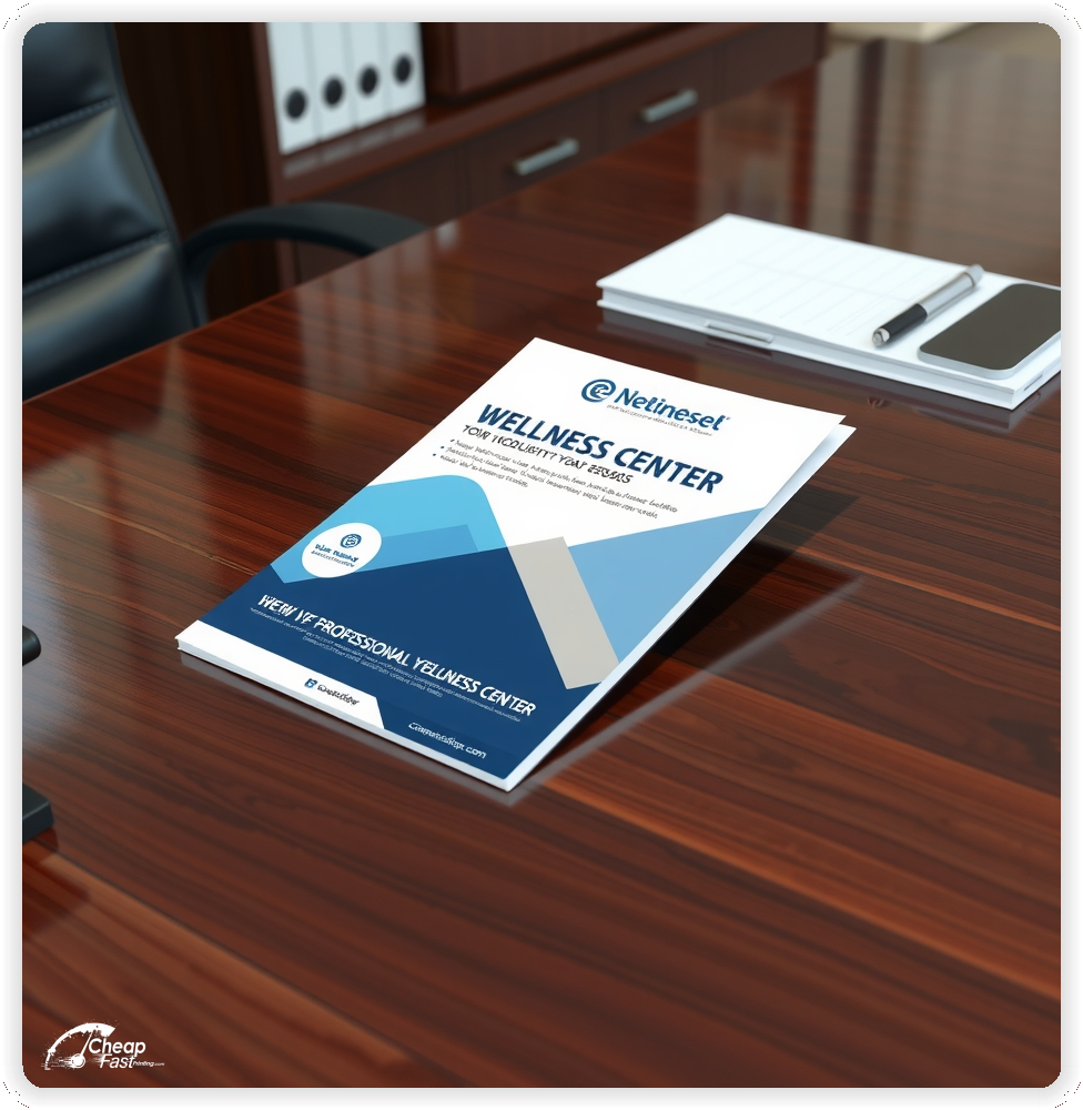 Advertising Brochure 1, Wellness Center marketing materials print sample