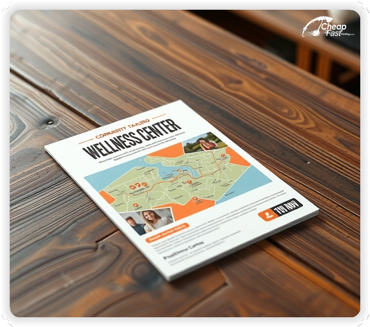 Print Ready Layout 1, Wellness Center brochures layout example