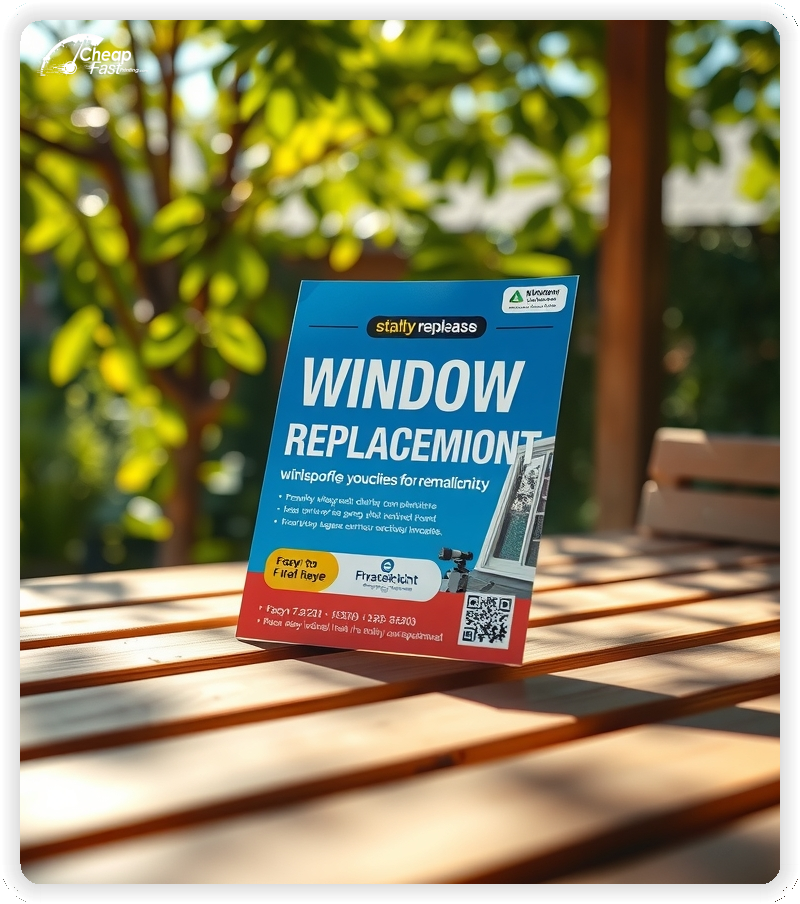 Custom Business Piece 1, Window Replacement advertisements marketing piece