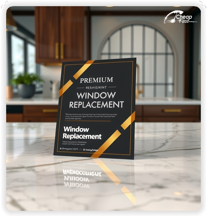 Promo Flyer Sample 1, Window Replacement leaflets creative layout