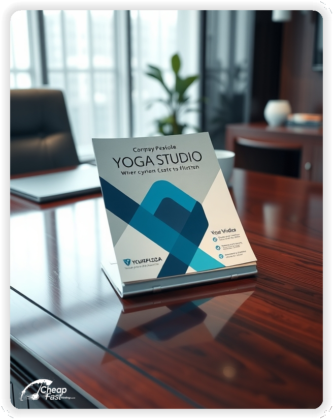 Print Ready Layout 1, Yoga Studio brochures layout example